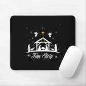 Weihnachtskrippe Wahre Weihnachtskrippe Geschenke Mousepad (Mit Mouse)