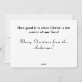 Weihnachtskrippe Weihnachtskarte Feiertagskarte (Rückseite)