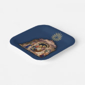 Weihnachtskrippen - Bewunderung des Jesus-Buches d Pappteller (Gewinkelt)