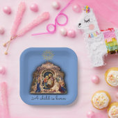 Weihnachtskrippen - Bewunderung des Jesus-Buches d Pappteller (Party)