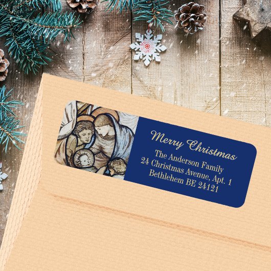 Weihnachtskrippen Christlich katholisch Blau Moder