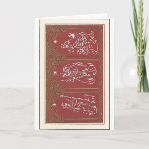 Weihnachtskrippen Feiertagskarte