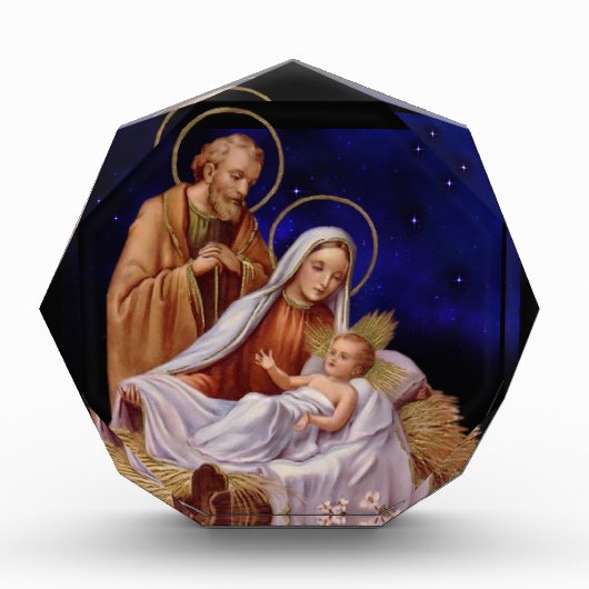 Weihnachtskrippen-Foto-Block Fotoblock (Vorderseite)