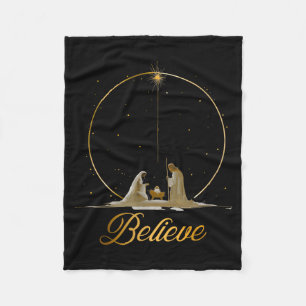 Weihnachtskrippen Glaubensbekenntnis Christliches  Fleecedecke
