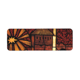 Weihnachtskrippen in festgeklemmtem Glas