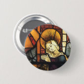 Weihnachtskrippen in festgeklemmtem Glas Button (Vorne & Hinten)