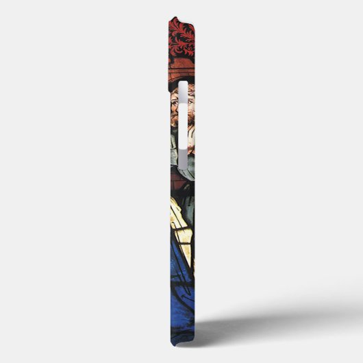 Weihnachtskrippen in festgeklemmtem Glas Case-Mate iPhone Hülle (Rückseite / Links)