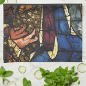 Weihnachtskrippen in festgeklemmtem Glas Handtuch (Gefaltet)