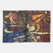 Weihnachtskrippen in festgeklemmtem Glas Handtuch (Horizontal)