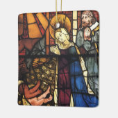 Weihnachtskrippen in festgeklemmtem Glas Keramikornament (Links)