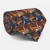 Weihnachtskrippen in festgeklemmtem Glas Krawatte (Gerollt)