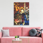Weihnachtskrippen in festgeklemmtem Glas Leinwanddruck (Insitu (Wohnzimmer))