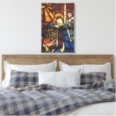 Weihnachtskrippen in festgeklemmtem Glas Leinwanddruck (Insitu (Schlafzimmer))