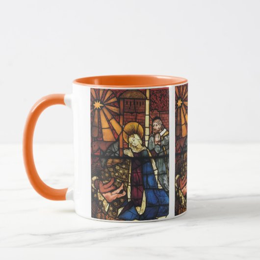 Weihnachtskrippen in festgeklemmtem Glas Tasse (Links)