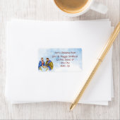 Weihnachtskrippen-Label für benutzerdefinierte Mel Adressaufkleber (Insitu)