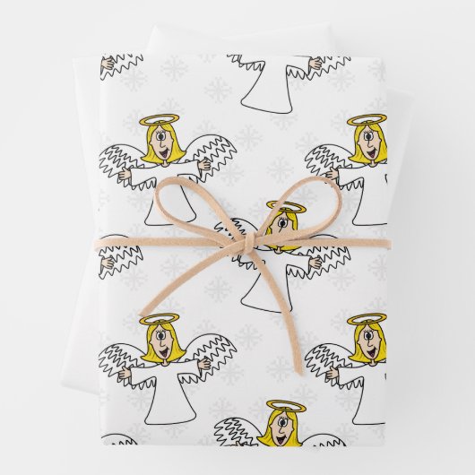 Weihnachtskrippen-Muster Geschenkpapier Set (Beispiel)