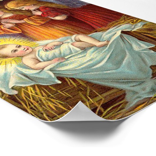 Weihnachtskrippen Poster (Ecke)