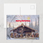 Weihnachtskrippen Postkarte (Vorne/Hinten)