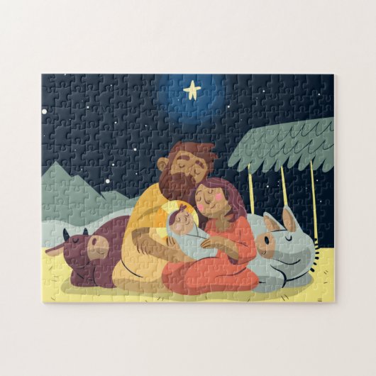 Weihnachtskrippen-Puzzle Puzzle (Horizontal)