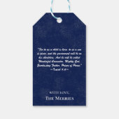 Weihnachtskrippen Religiöse Geschenkanhänger (Rückseite)