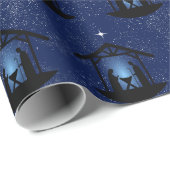 Weihnachtskrippen Religiöse Geschenkpapier (Rolleneckpunkt)