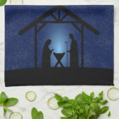 Weihnachtskrippen Religiöse Geschirrtuch (Gefaltet)