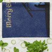 Weihnachtskrippen Religiöse Geschirrtuch (Gefaltet)