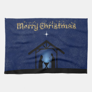 Weihnachtskrippen Religiöse Geschirrtuch