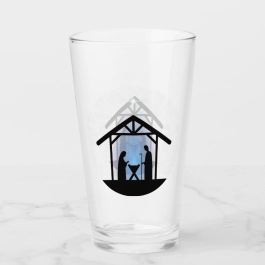 Weihnachtskrippen Religiöse Glas (Vorderseite)