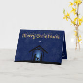 Weihnachtskrippen Religiöse Karte (Gelbe Blume)