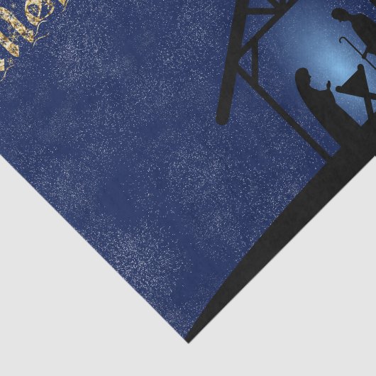 Weihnachtskrippen Religiöse Seidenpapier (Ausschnitt)