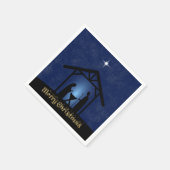 Weihnachtskrippen Religiöse Serviette (Ecke)