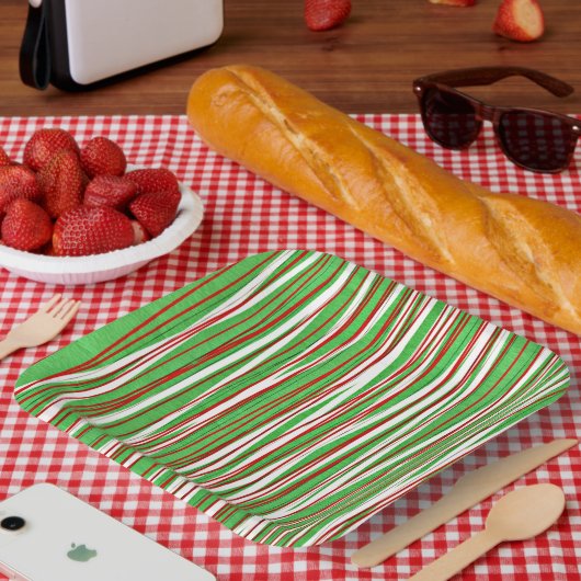 Weihnachtskrippen, rot und grün pappteller (Picknick)