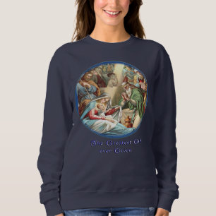Weihnachtskrippen-Sweatshirt Sweatshirt