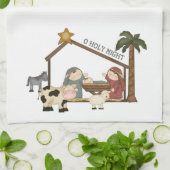 Weihnachtskrippen-Szenen-Tuch Geschirrtuch (Gefaltet)