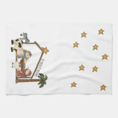 Weihnachtskrippen-Szenen-Tuch Geschirrtuch (Horizontal)