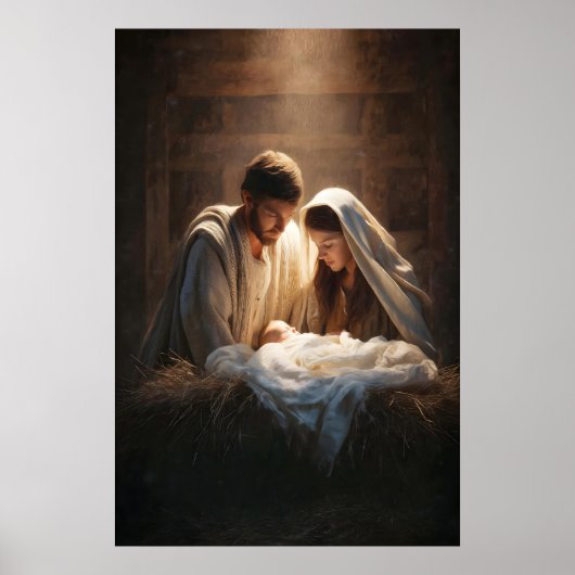 Weihnachtskrippen-Wandkunst Weihnachtskrippen-Kuns Poster (Vorne)