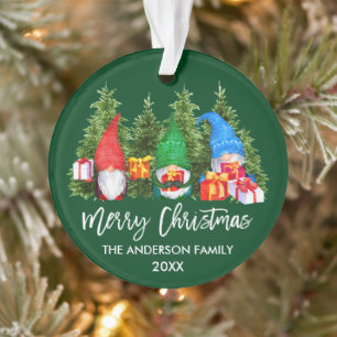 Weihnachtskrippen Wasserfarben Bäume Ornament