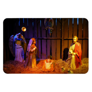 Weihnachtskrippenszene in Washington DC Magnet