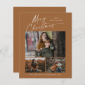 Weihnachtskript 3 Foto Weihnachtskarte (Vorne/Hinten)