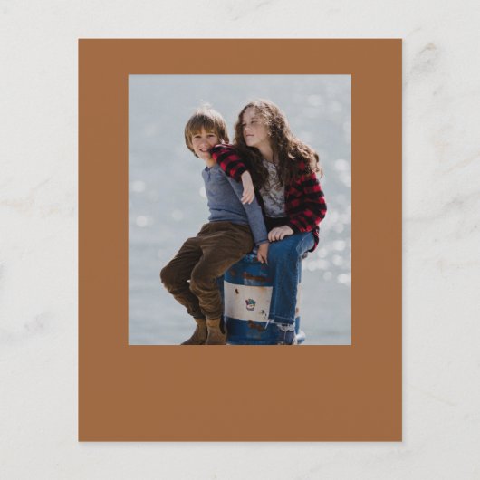 Weihnachtskript 3 Foto Weihnachtskarte (Rückseite)