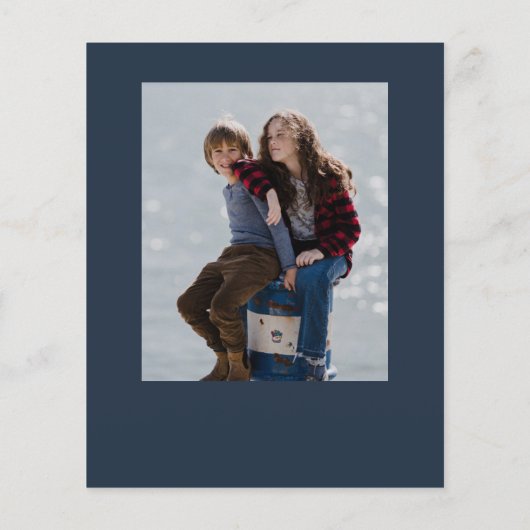 Weihnachtskript 3 Foto Weihnachtskarte (Rückseite)