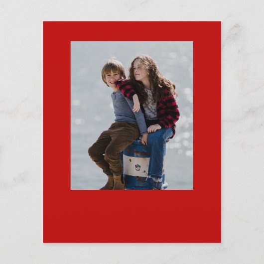 Weihnachtskript 3 Foto Weihnachtskarte (Rückseite)