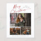 Weihnachtskript 3 Foto Weihnachtskarte (Vorderseite)