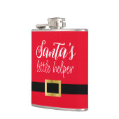 Weihnachtskript Red White Flachmann (Links)