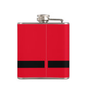 Weihnachtskript Red White Flachmann (Rückseite)