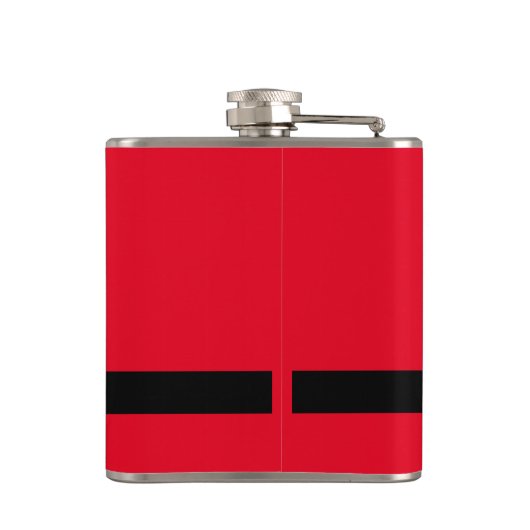 Weihnachtskript Red White Flachmann (Rückseite)