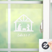 Weihnachtskriptur Fensteraufkleber (Zuhause)