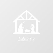 Weihnachtskriptur Fensteraufkleber (Blatt)