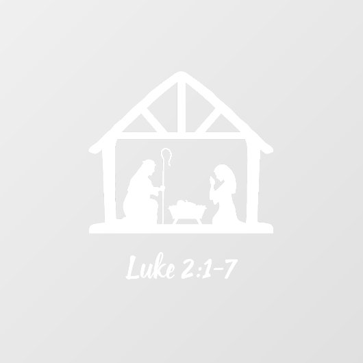 Weihnachtskriptur Fensteraufkleber (Blatt)